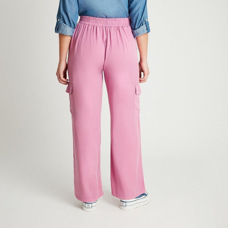 Pantalón Sport Lila Palazzo-1