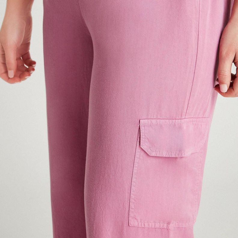 Pantalón Sport Lila Palazzo-2