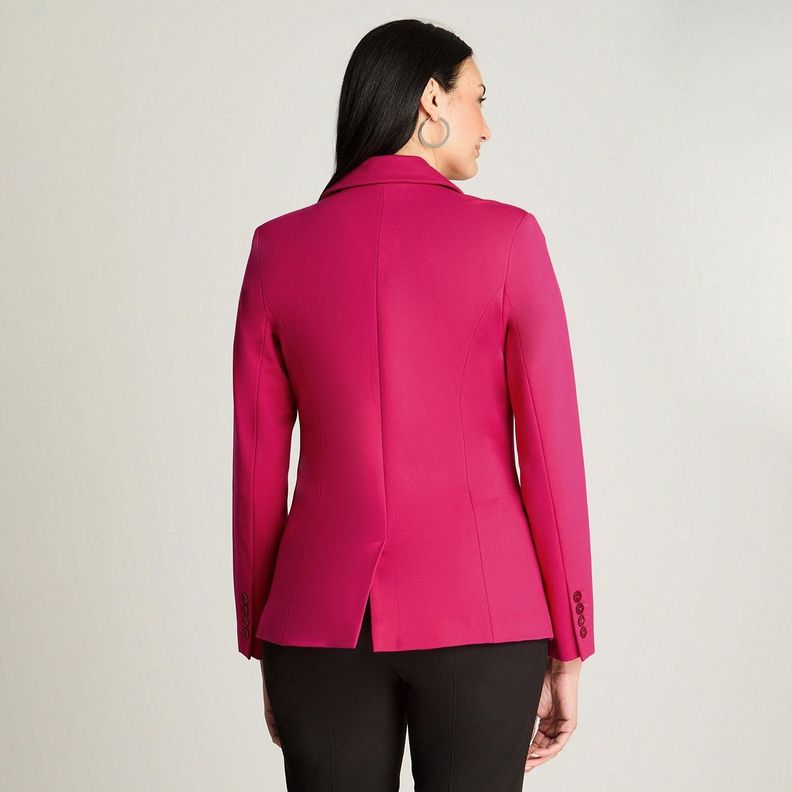 Blazer Manga Larga Punto Roma Magenta-1