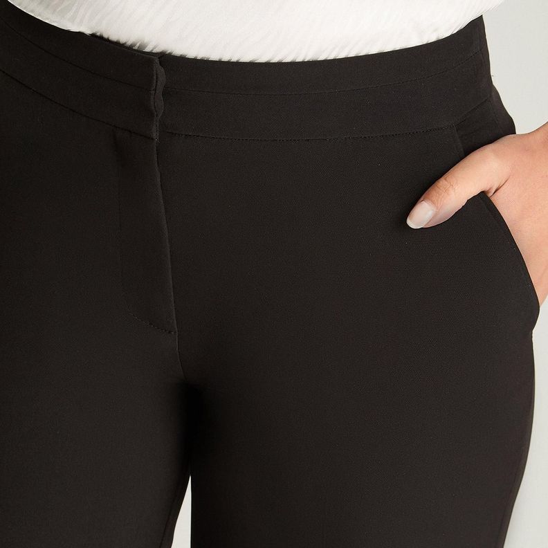 Pantalón Formal Recto Negro-2