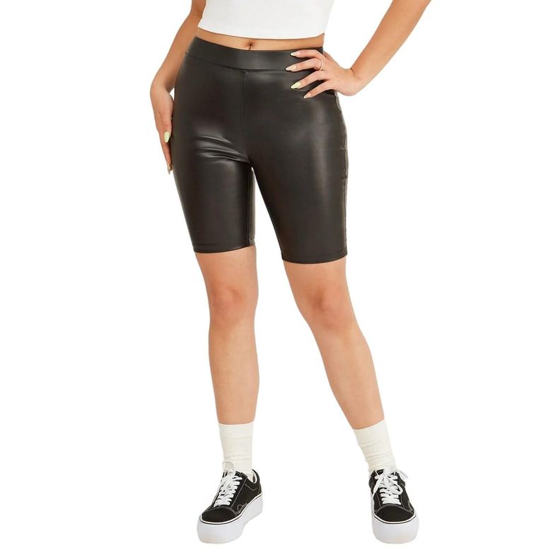 Short Biker Look Piel-0