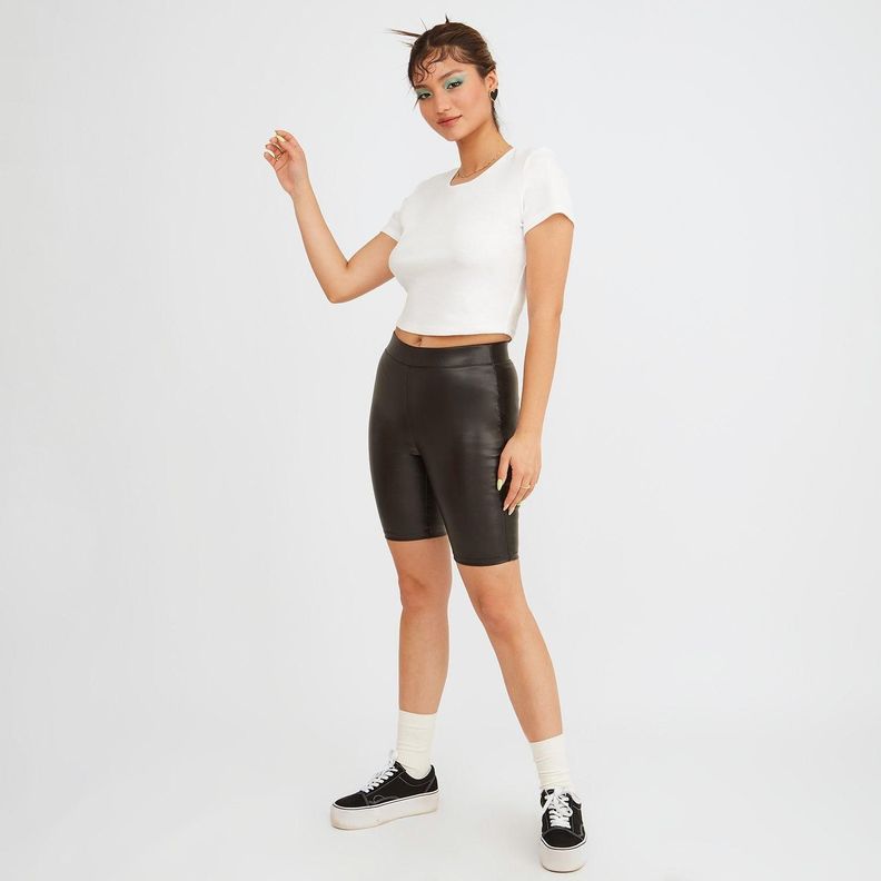 Short Biker Look Piel-3