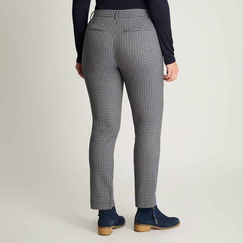 Pantalón Slim Print Azul-1