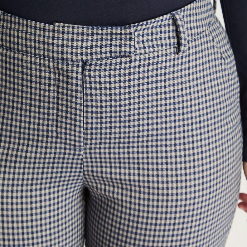 Pantalón Slim Print Azul-2