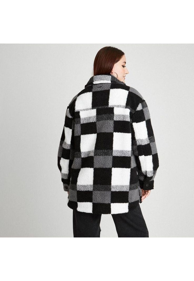 Chaqueta Sherpa Negro-1