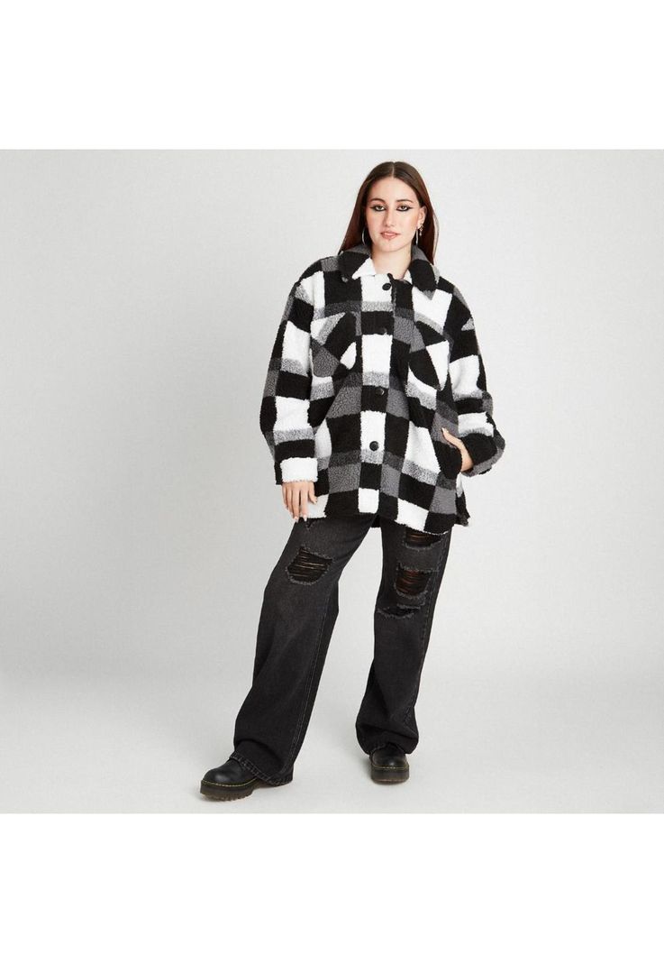 Chaqueta Sherpa Negro-4