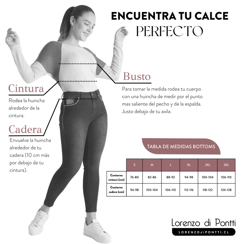 Leggins Con Pretina Ancha Bolsillos Falsos-4