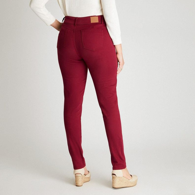 Jeans Magenta Pierna Pitillo Push Up-1