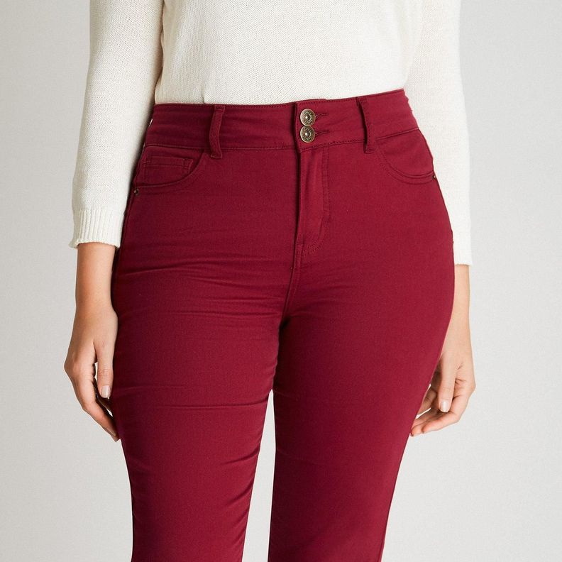 Jeans Magenta Pierna Pitillo Push Up-2