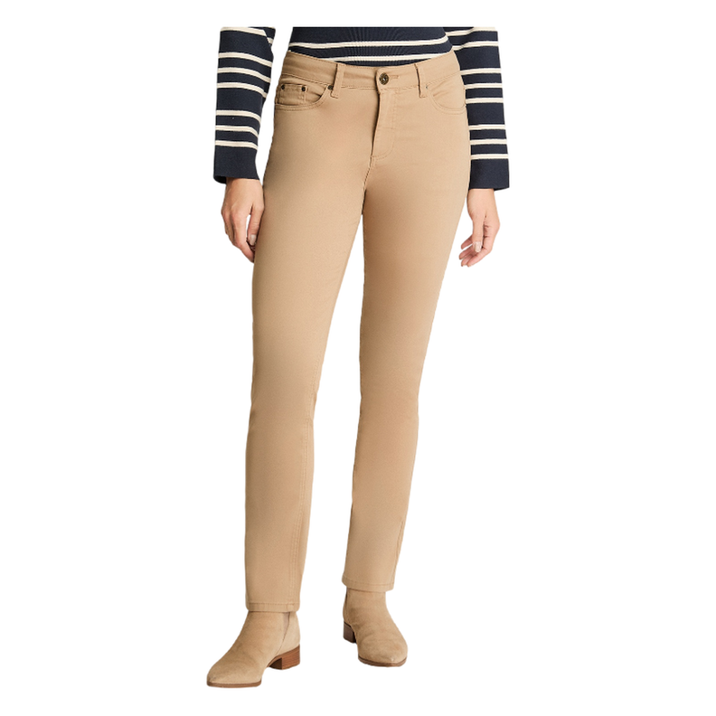 Jeans Recto 5 Bolsillos Camel-0