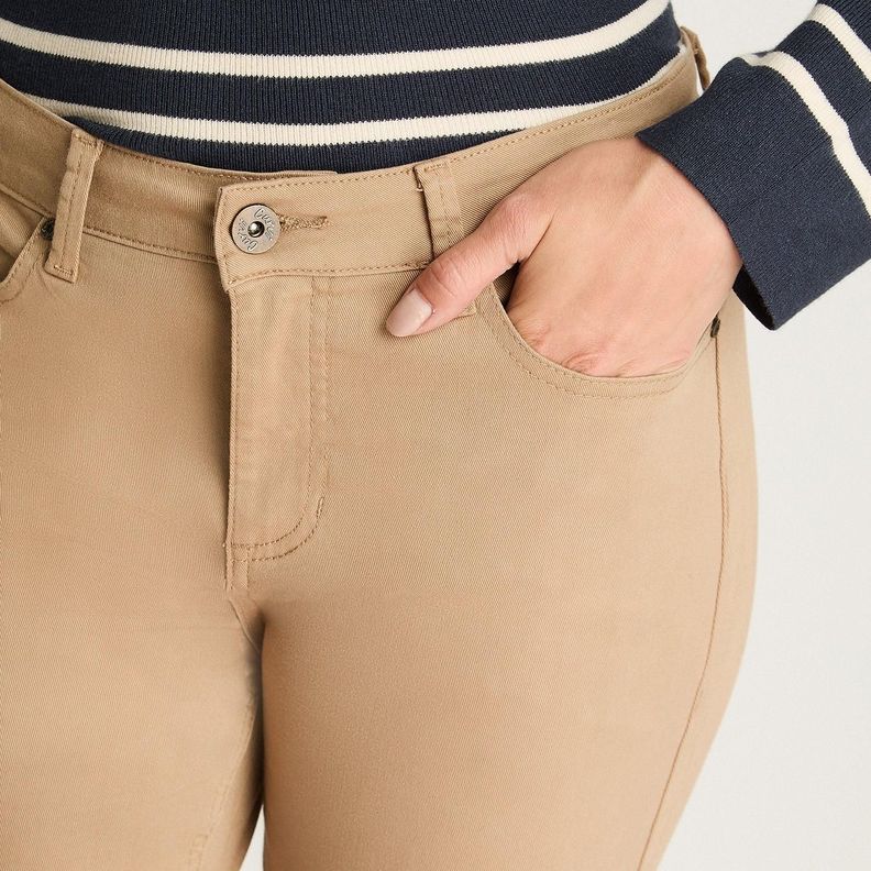 Jeans Recto 5 Bolsillos Camel-2