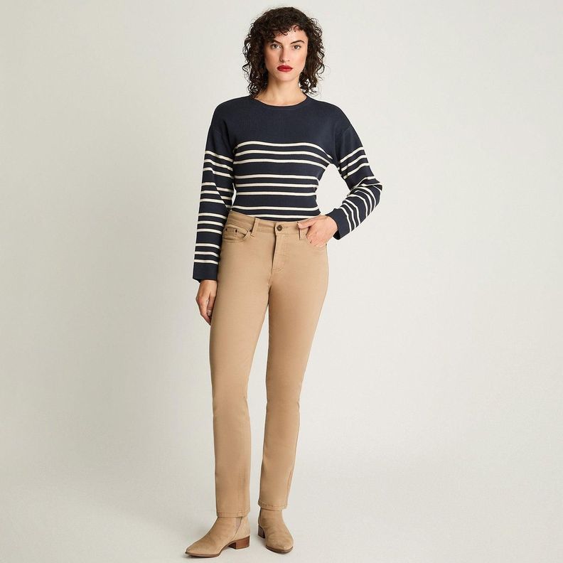 Jeans Recto 5 Bolsillos Camel-3