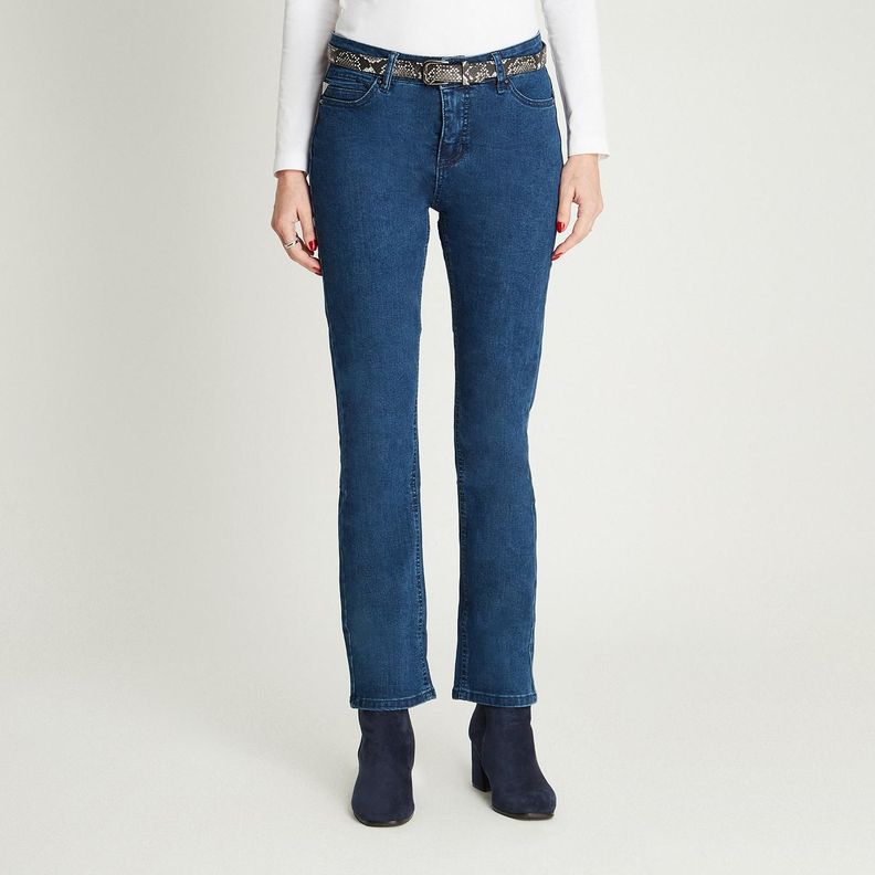 Jeans Slim Push Up Con Cinturón-0