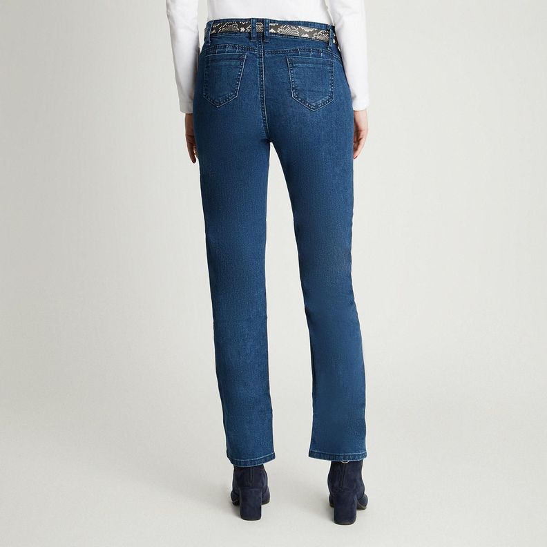 Jeans Slim Push Up Con Cinturón-1