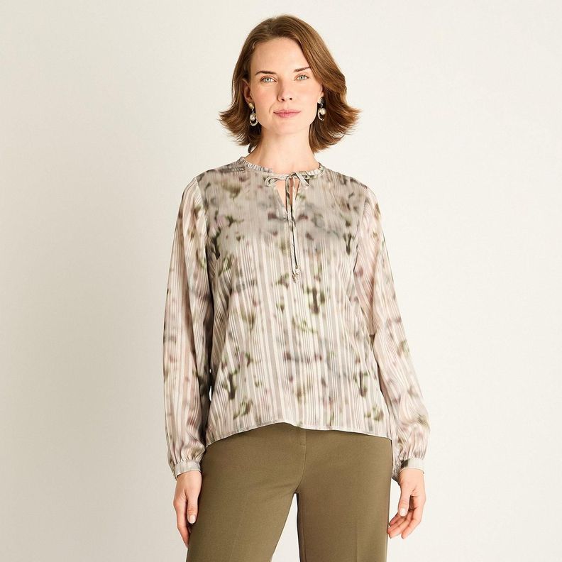 Blusa Arena Estampada con Lazo