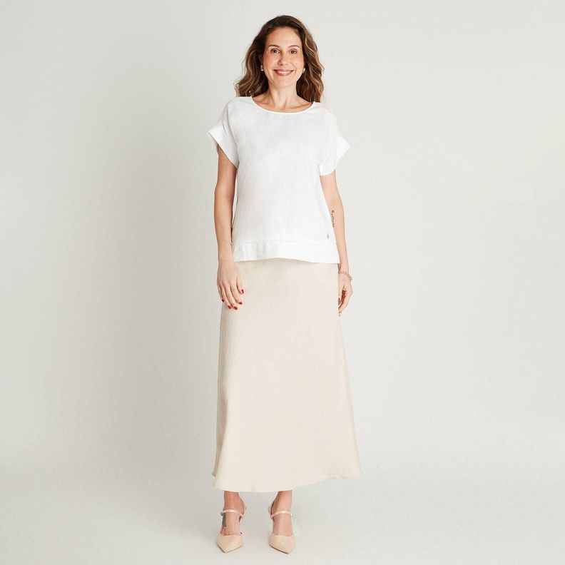 Blusa Blanco Detalle En Hombros-3