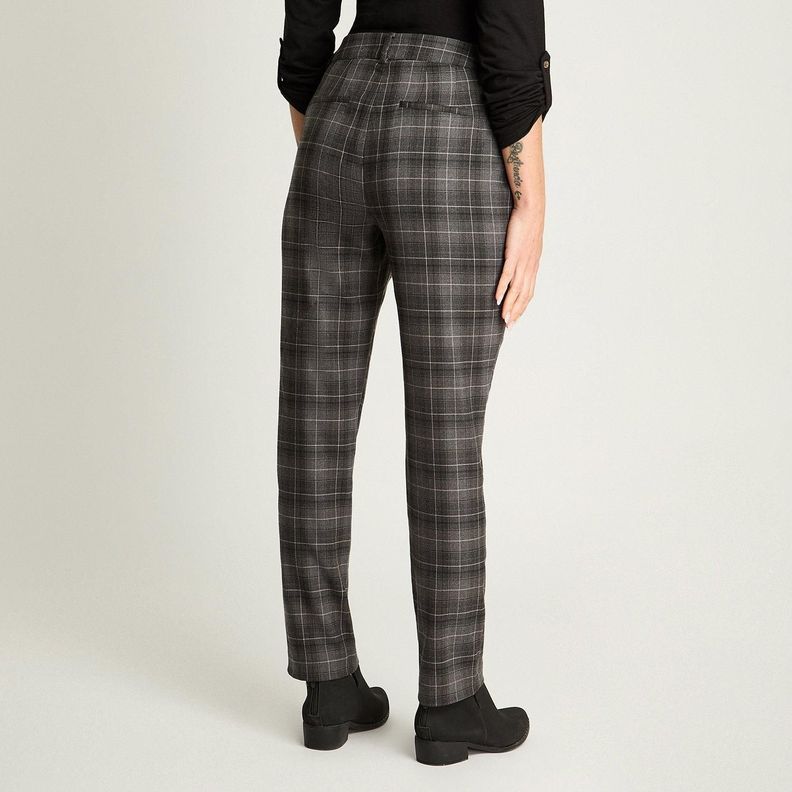 Pantalón Slim Print Gris-0