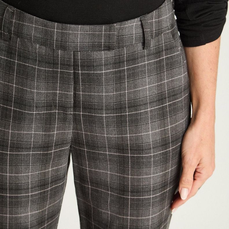 Pantalón Slim Print Gris-1