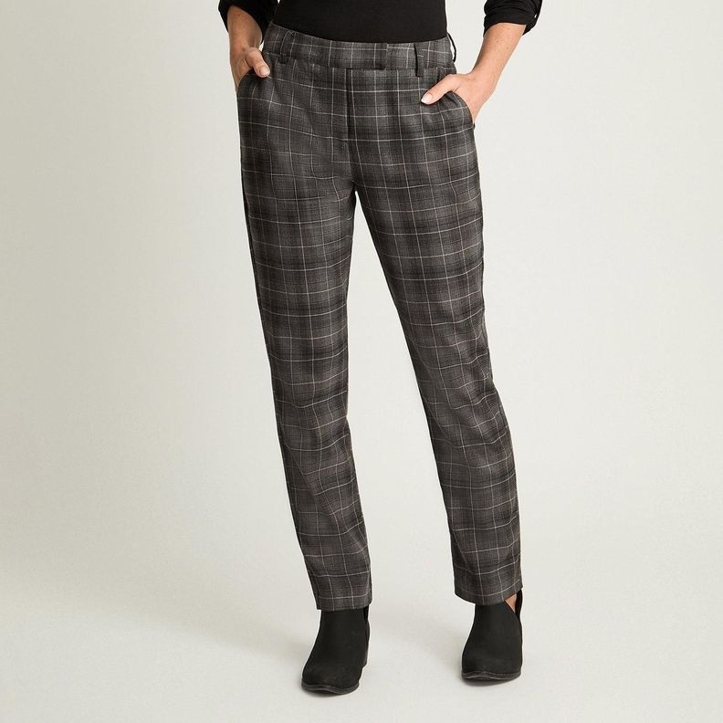 Pantalón Slim Print Gris-4