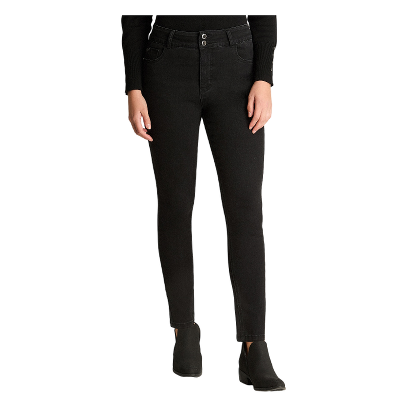 Jeans Skynny Push Up Control De Abdomen Negro-0