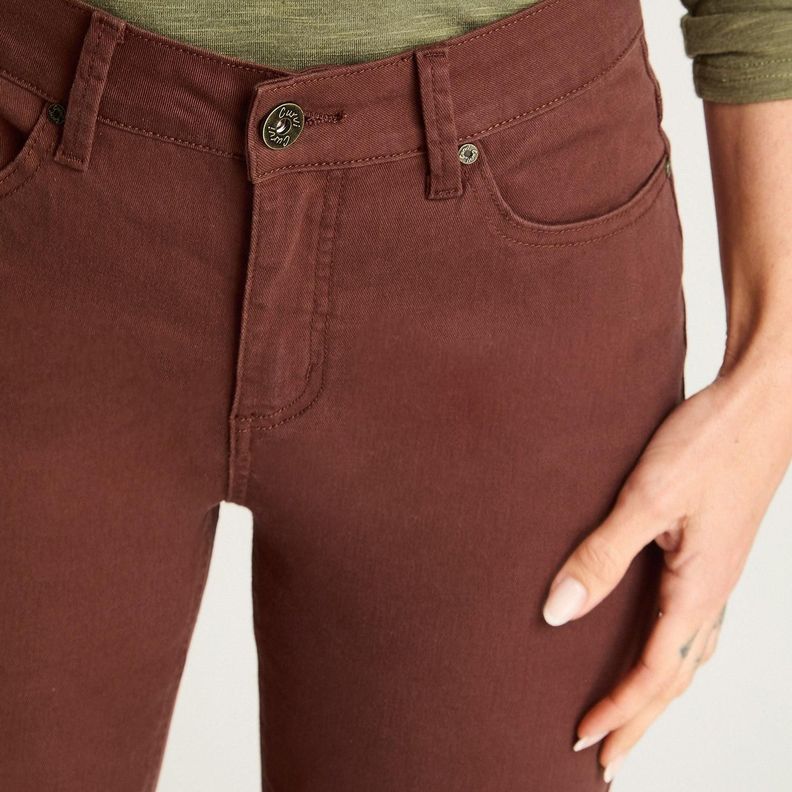 Jeans Recto 5 Bolsillos Terracota-2