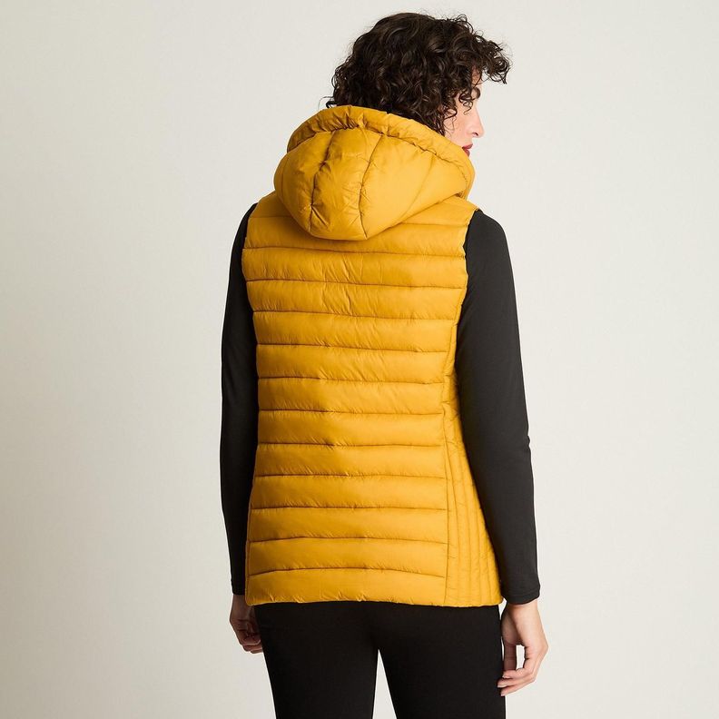 Parka Basica Sin Mangas Mostaza-1