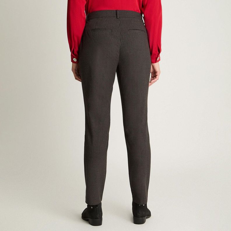 Pantalón Slim Print Negro-1