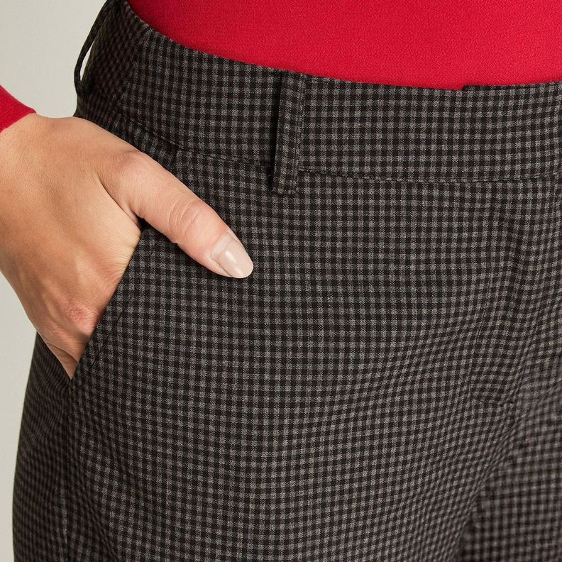 Pantalón Slim Print Negro-2