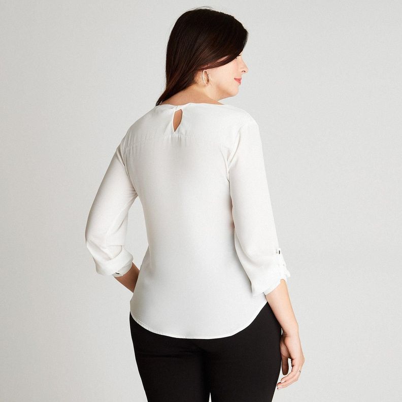 Blusa Crudo Manga Larga-1