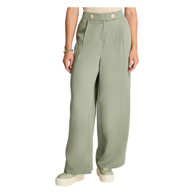 Pantalón Lyocell Verde-0