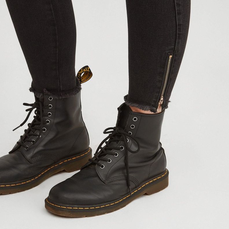 Jeans 5 Bolsillos Skinny Con Cierre En Bota-3
