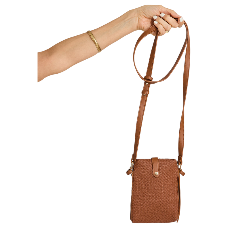 Porta Celular con Strap Ajustable Café