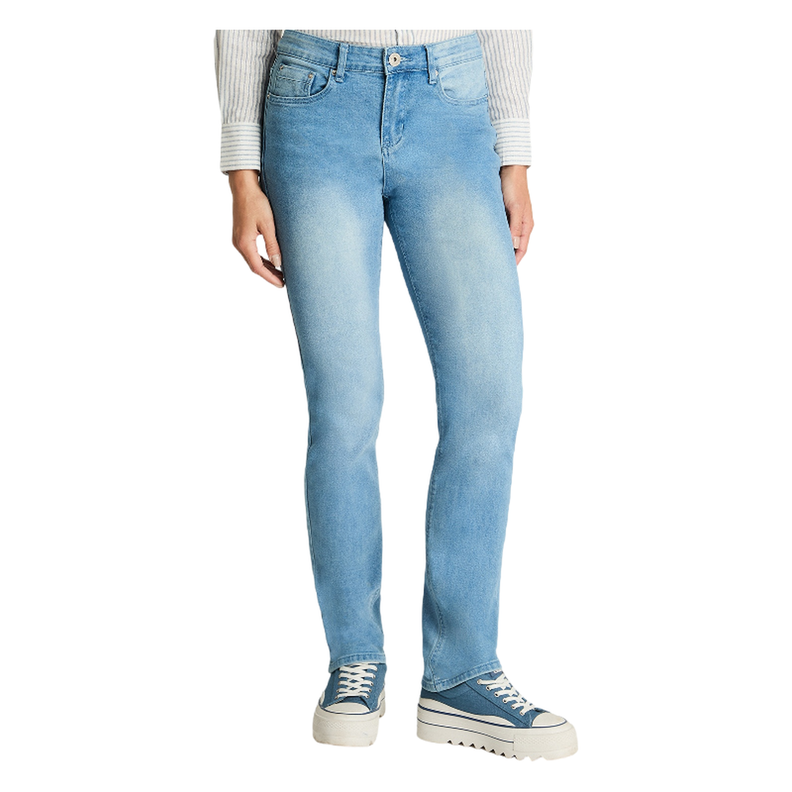 Jeans Recto 1 Boton Celeste-0