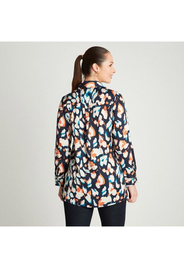 Blusa Arena Manga Larga Cuello Camisero-1