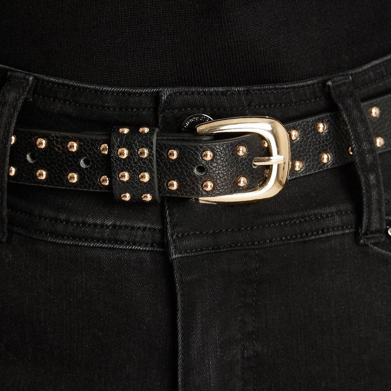 Cinturón Con Strass Negro-1