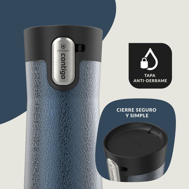Vaso Térmico West Loop Azul AUTOSEAL ® Contigo® 473 ml-4