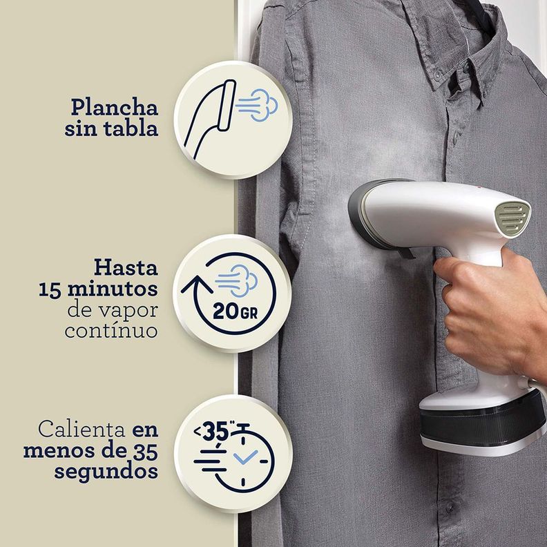 Plancha a vapor vertical de mano plegable Oster® Blanco GCSTFS200-5