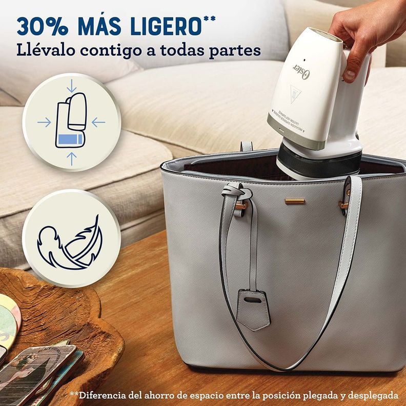 Plancha a vapor vertical de mano plegable Oster® Blanco GCSTFS200-2