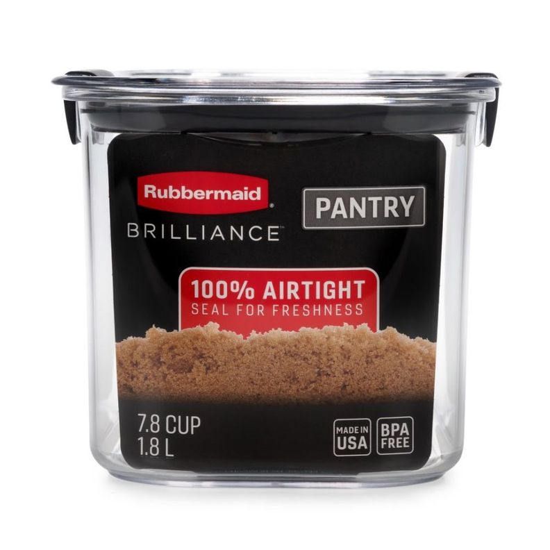 Contenedor de Alimentos Hermético para Despensa Rubbermaid Brilliance 1.8 Lt-2