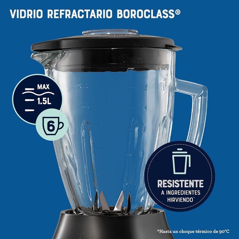 Licuadora Oster® Reversible 3 Velocidades + Pulso Blstpegcrt-4