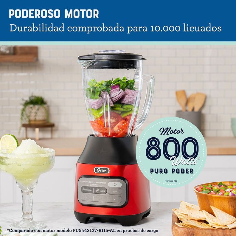 Licuadora Oster® Reversible 3 Velocidades + Pulso Blstpegcrt-3
