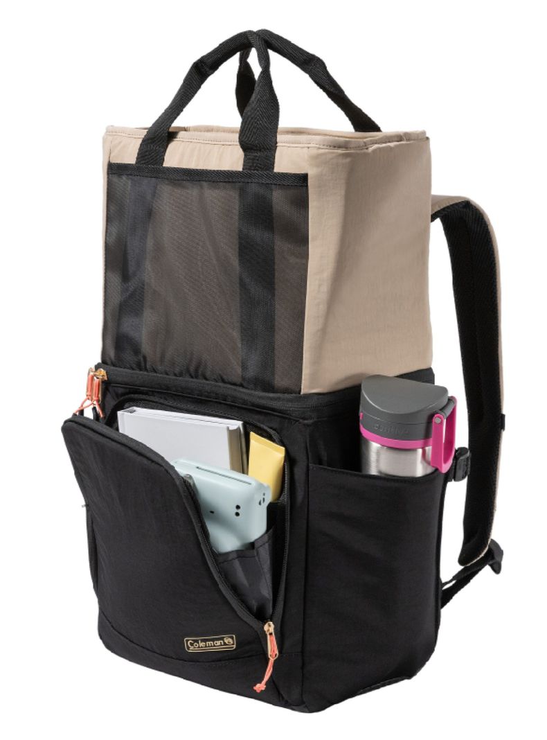 Mochila Térmica Now Coleman® 20 latas Negro y Beige-2