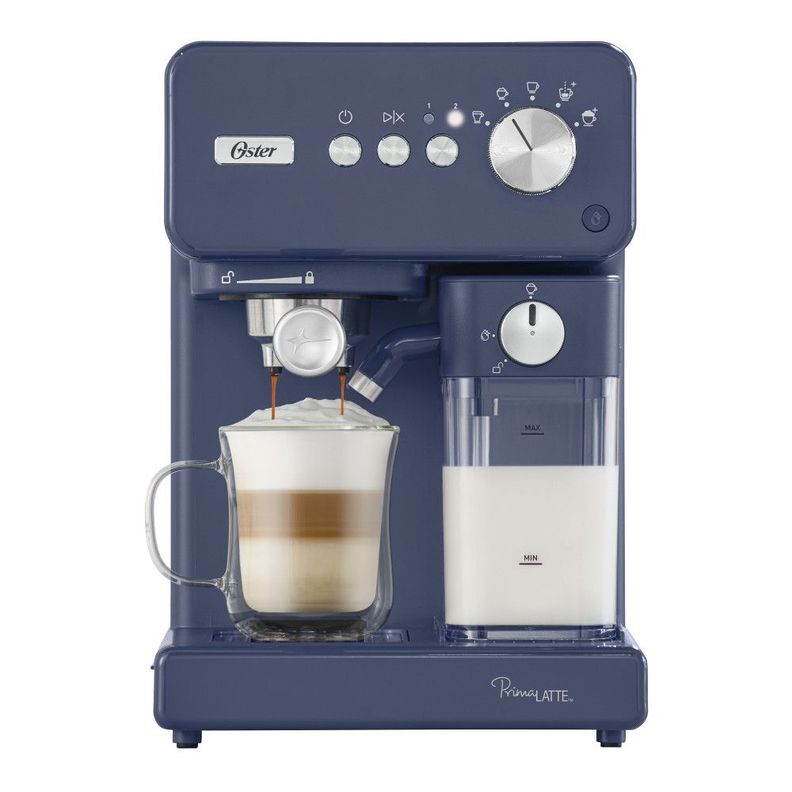 Cafetera Automática Oster Primalatte Azul Bvstem6604bl