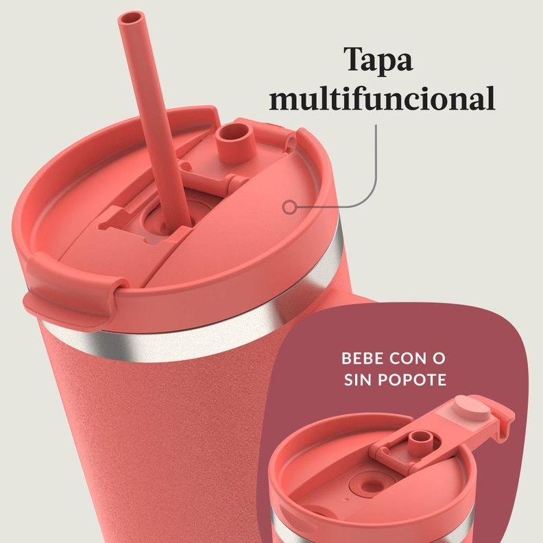 Botella Contigo® Streeterville leak-proof 1.18 Lt Coral-6