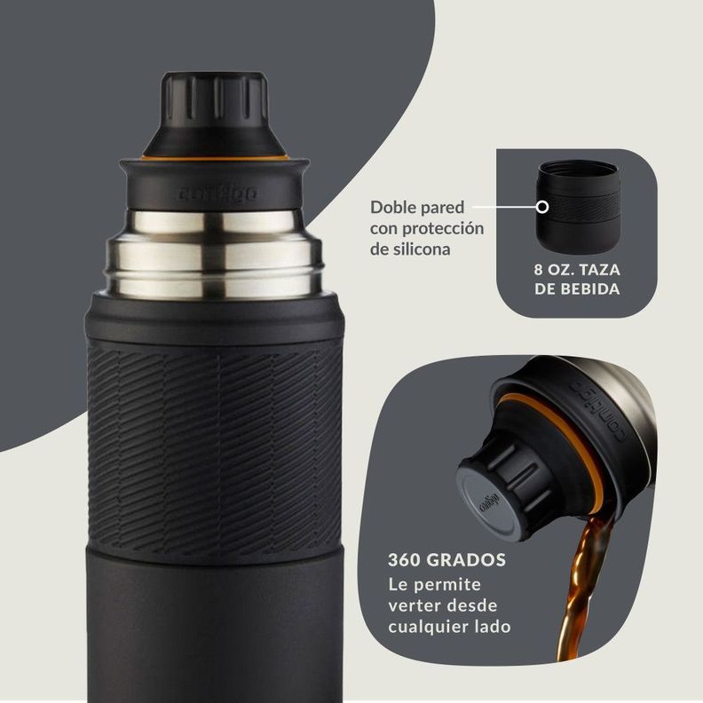 Termo al vacío Thermalock Negro Contigo® 739 ml-7
