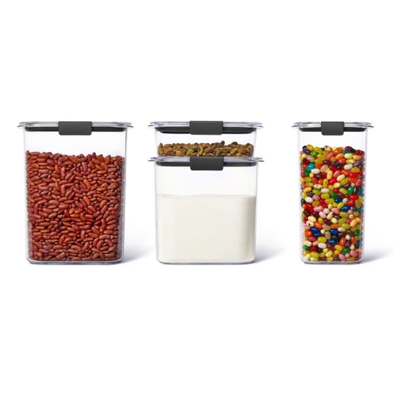 Set 4 Contenedor de Alimentos Brilliance 760 ml, 1.5 Lt, 2.8 Lt y 3.7 Lt-0