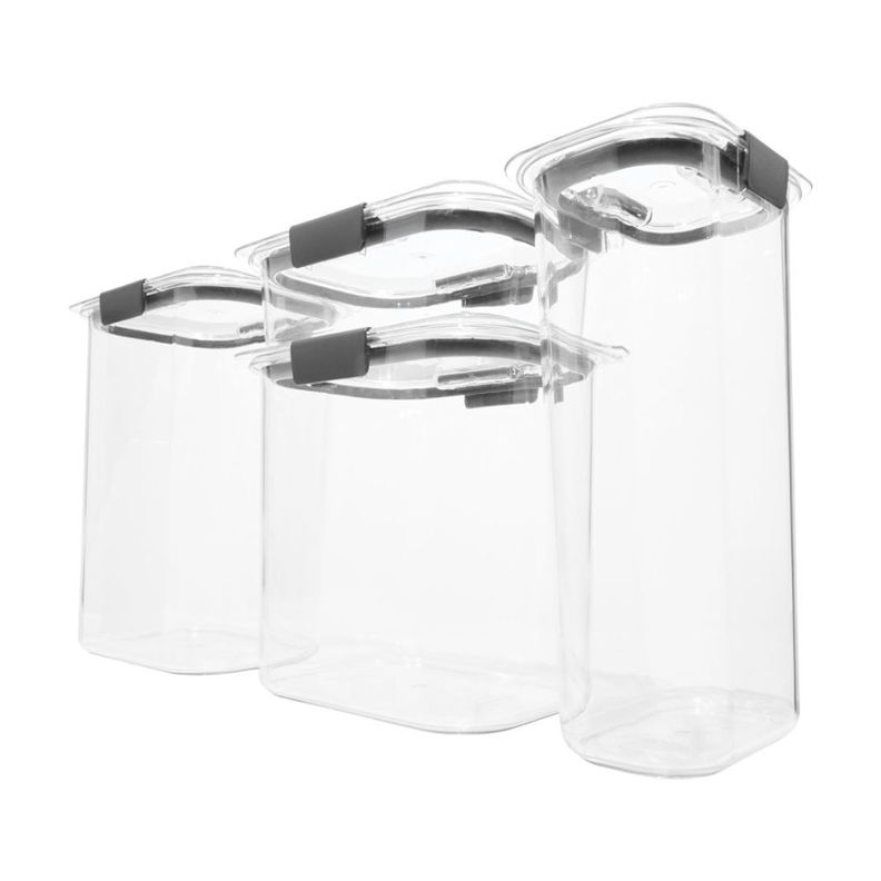 Set 4 Contenedor de Alimentos Brilliance 760 ml, 1.5 Lt, 2.8 Lt y 3.7 Lt-1