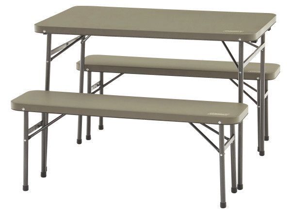 Juego De Mesa Y Banco Plegable 102cm Coleman®-0