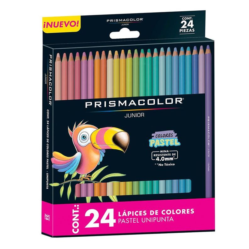 Set 24 Lapices Prismacolor Jr. Colores Pasteles-0
