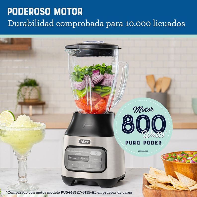 Licuadora Oster® Reversible 3 Velocidades + Pulso Blstpegnrt-3